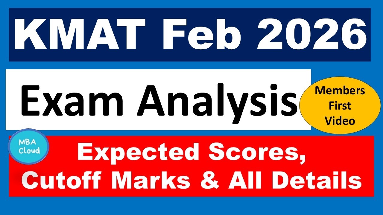 KMAT Exam| Detailed  Analysis