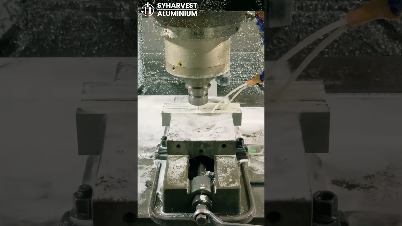 The Precision of Aluminum CNC Machining: Watch This Smooth Cutting Process! #aluminumprocessing #cnc