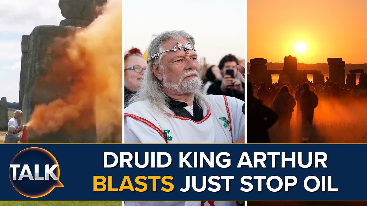 “Horrendous Vandalism!” Druid King Arthur BLASTS Just Stop Oil’s Stonehenge Attack On Sacred Stones