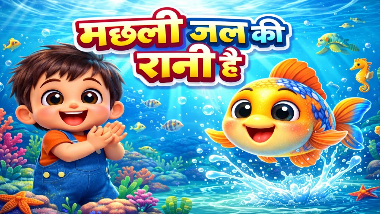 मछली जल की रानी है 🐟 | Tintu ke saath Fish Poem for Kids | Hindi Rhymes | TinTon TV Hindi