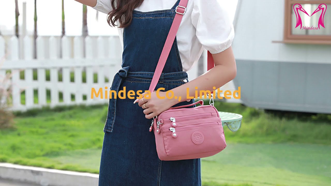 Mindesa Bag | Multiple Zipper Compartments Nylon Crossbody Bag Wholesale Manufacturer