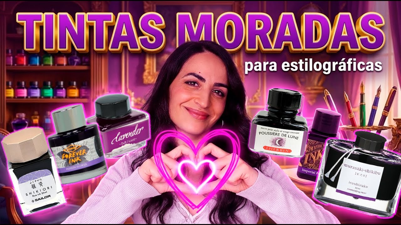 💜 TINTAS MORADAS para Estilográficas | Pilot, Diamine, Sailor, Herbin | Reseña Completa