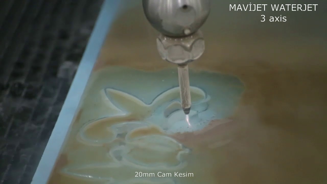 MAVİJET Su Jeti 3 axis 20mm Cam Kesim