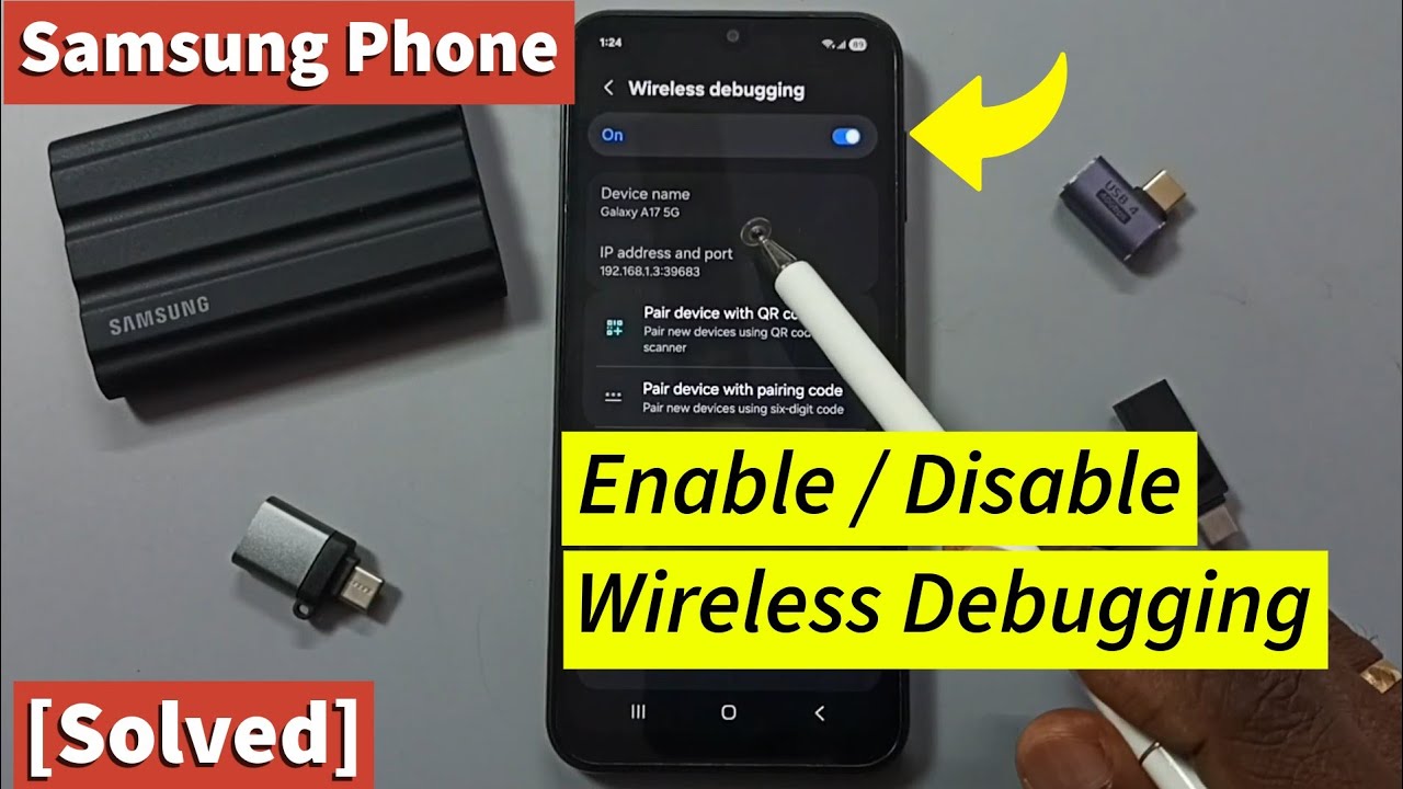 Samsung Galaxy A17 5G | How to Enable or Disable Wireless Debugging
