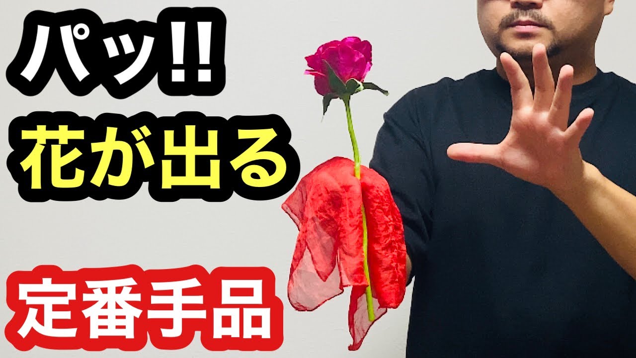 【種明かし】簡単！花が出るマジック２種類、解説！プロっぽくて、結婚式やパーティーで大ウケの手品