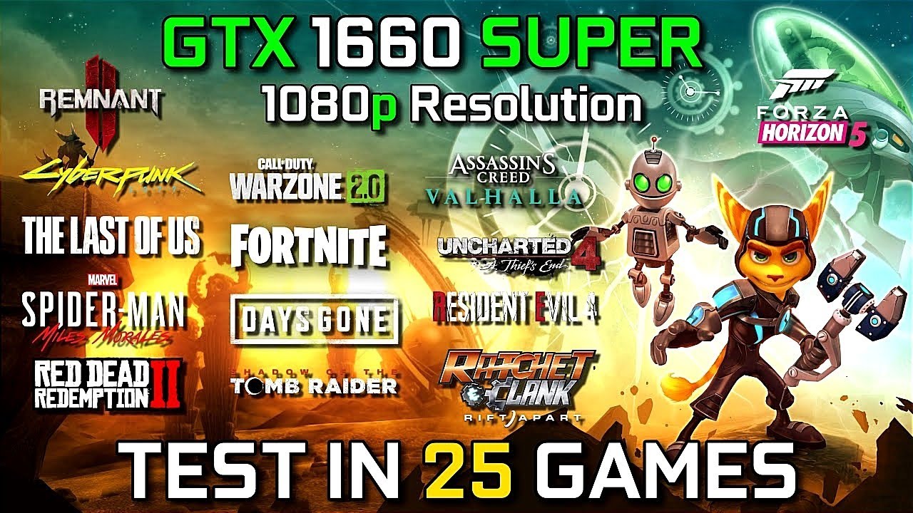 GeForce GTX 1660 Super 6GB | Test in 25 Latest Games at 1080p | 2023