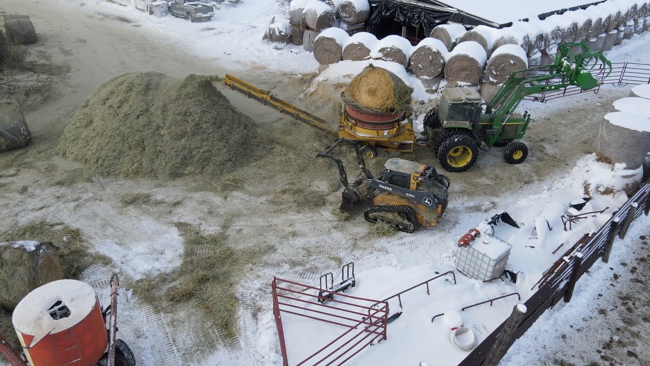 Grinding Hay For The Calves