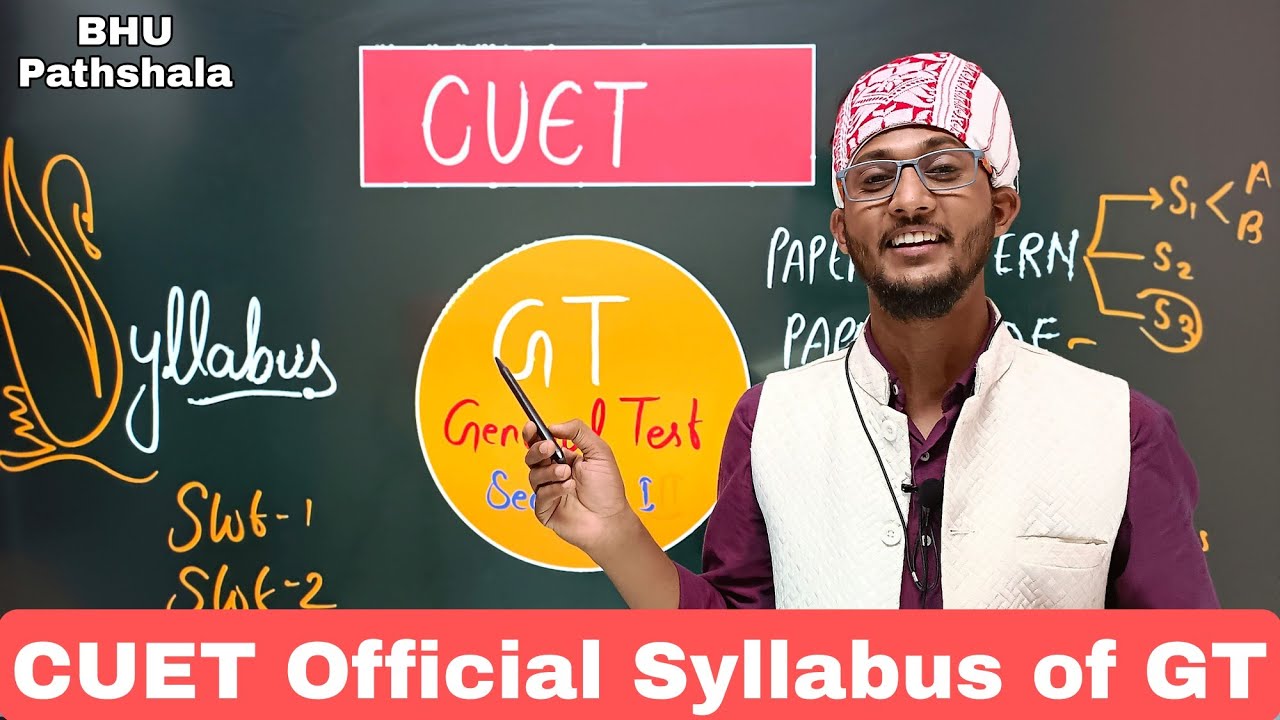 CUET Official Syllabus 2022 || GT - Section 3 ( General Test )