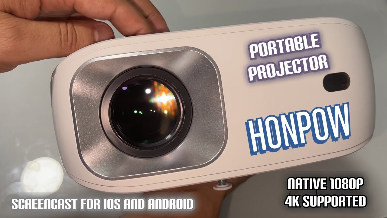 Проектор HONPOW 4K с поддержкой Wi-Fi и Bluetooth, портативные мини-проекторы для улицы