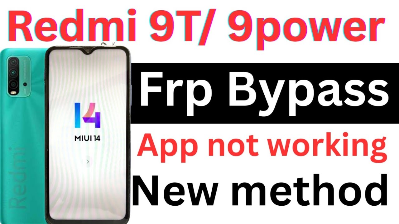 redmi 9 power frp bypass  / redmi 9t frp bypass / redmi 9 power frp bypass miui 14