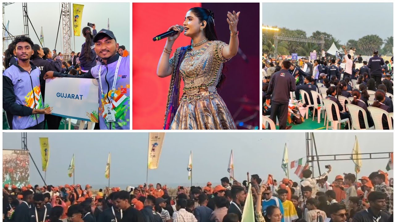 KHELO INDIA BEACH GAMES 2026 DIU (OPNING CEREMONY ) GEETABEN RABARI ની મોજ
