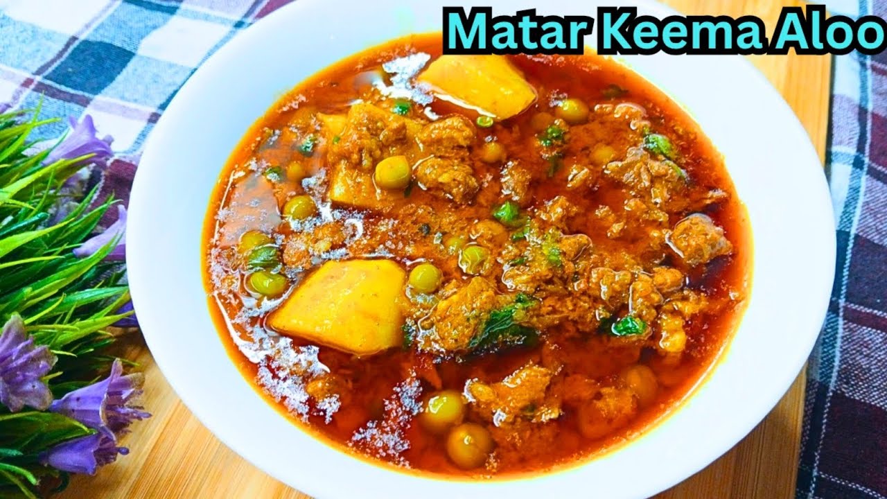 Keema Aloo Matar Recipe | Aloo Matar Keema Recipe | How To Make Aloo keema | Ramzan Special Recipe 