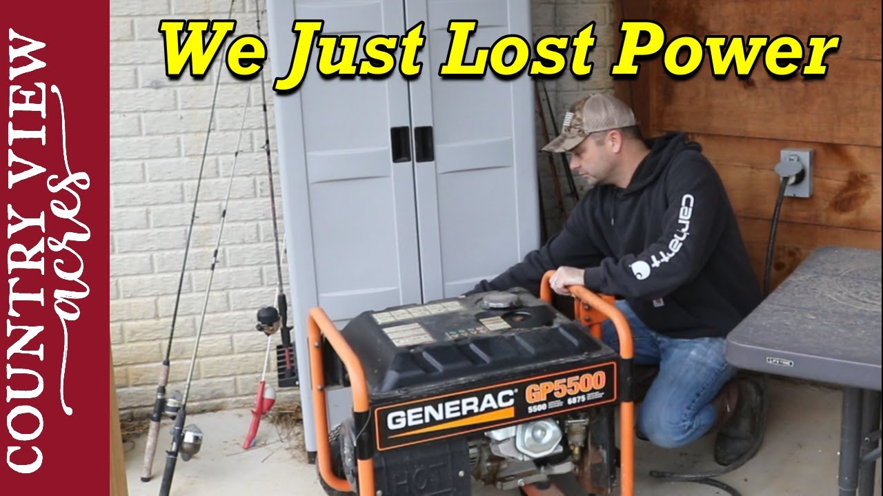 Testing the Generator During a Power Outage