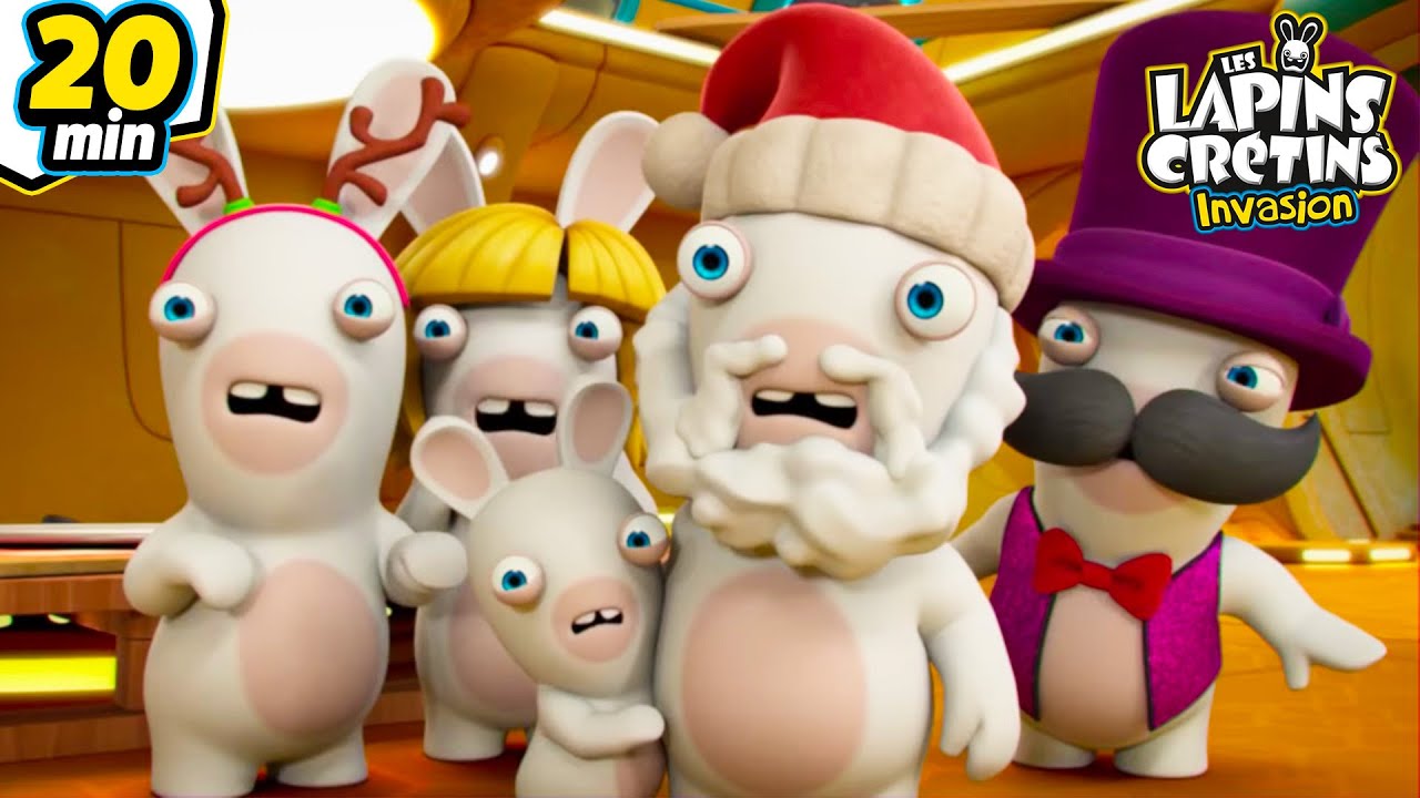 Panique de Noël ! 🎅😱 | Les Lapins Crétins Invasion 🐰 | Joyeux Noël 2025 | Dessin animé