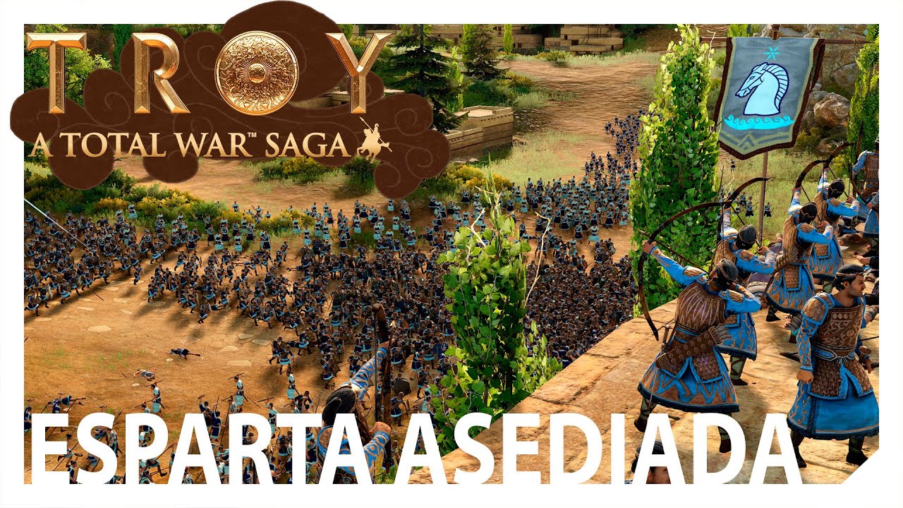Total War Saga: TROYA | ASEDIO a la Ciudad de ESPARTA !