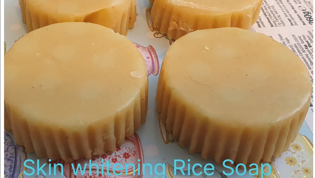 Best instant skin whitening rice soap | homemade beauty soap | Rice Soap | skin whitening soap