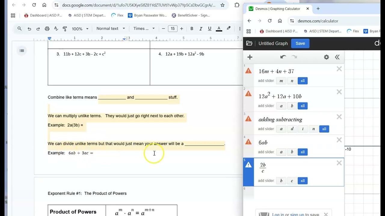 8.1 Exponent Rules pt 1
