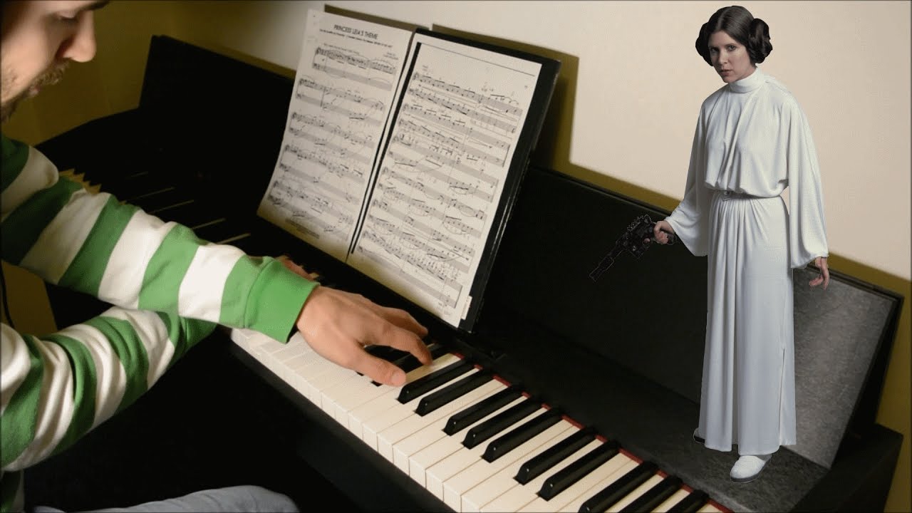 John Williams - Princess Leia's Theme Piano Solo (Star Wars Episode IV OST)