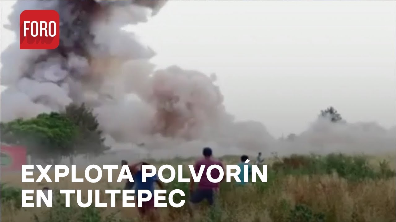 Explosión de polvorín en Tultepec, Estado de México, el momento exacto quedó captado en video