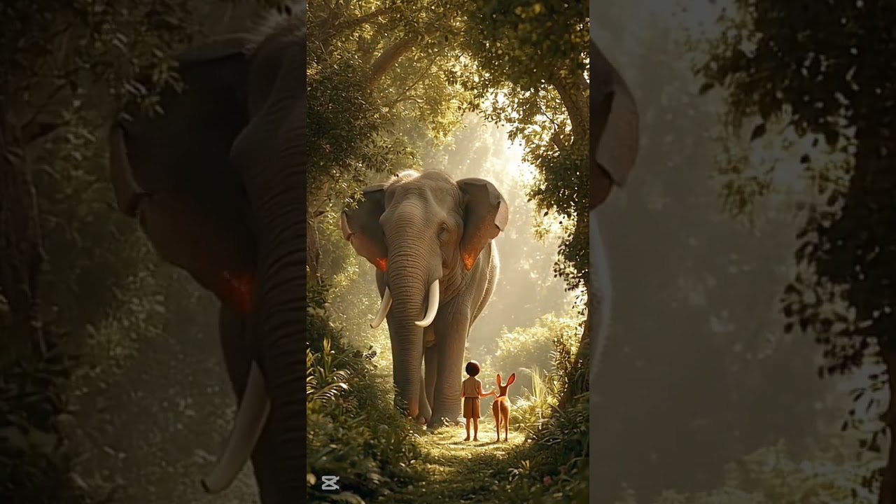 The Gentle Giant and the Little Friend | Heartwarming Forest Adventure in 4K"📖 