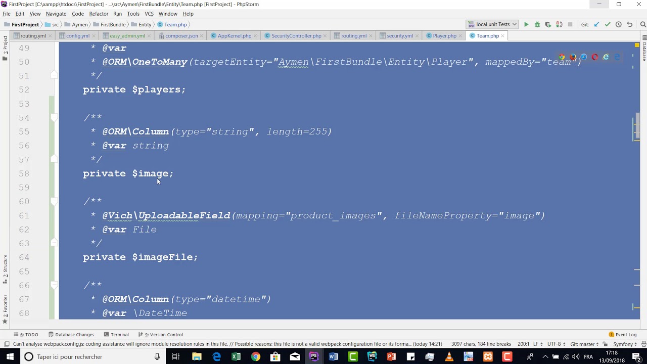 Video 138 upload images avec EasyAdminBundle et Vich Bundle