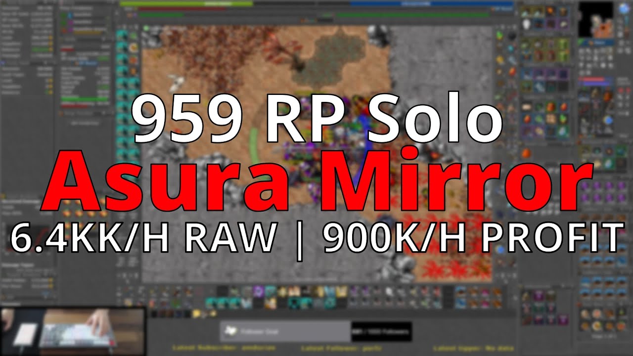 Asura Mirror Solo | 6.4KK/H RAW EXP - 900K/H PROFIT | RP 959 Solo Hunt
