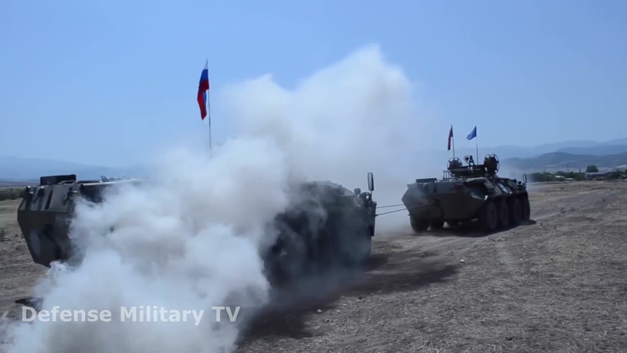 Russian Peacekeepers Combat Training in Nagorno-Karabakh