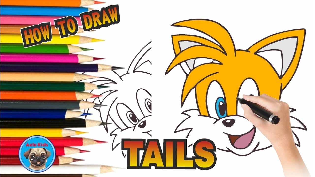 How to Draw Tails for Kids | Easy Step by Step Drawing – Aelu Kids