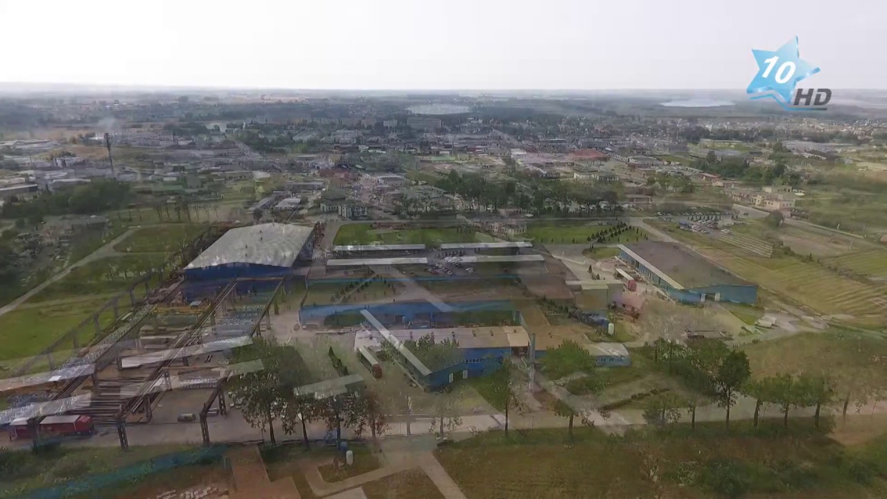 Sępólno Krajeńskie z lotu ptaka.. (fragmenty), 27.07.2016 r.