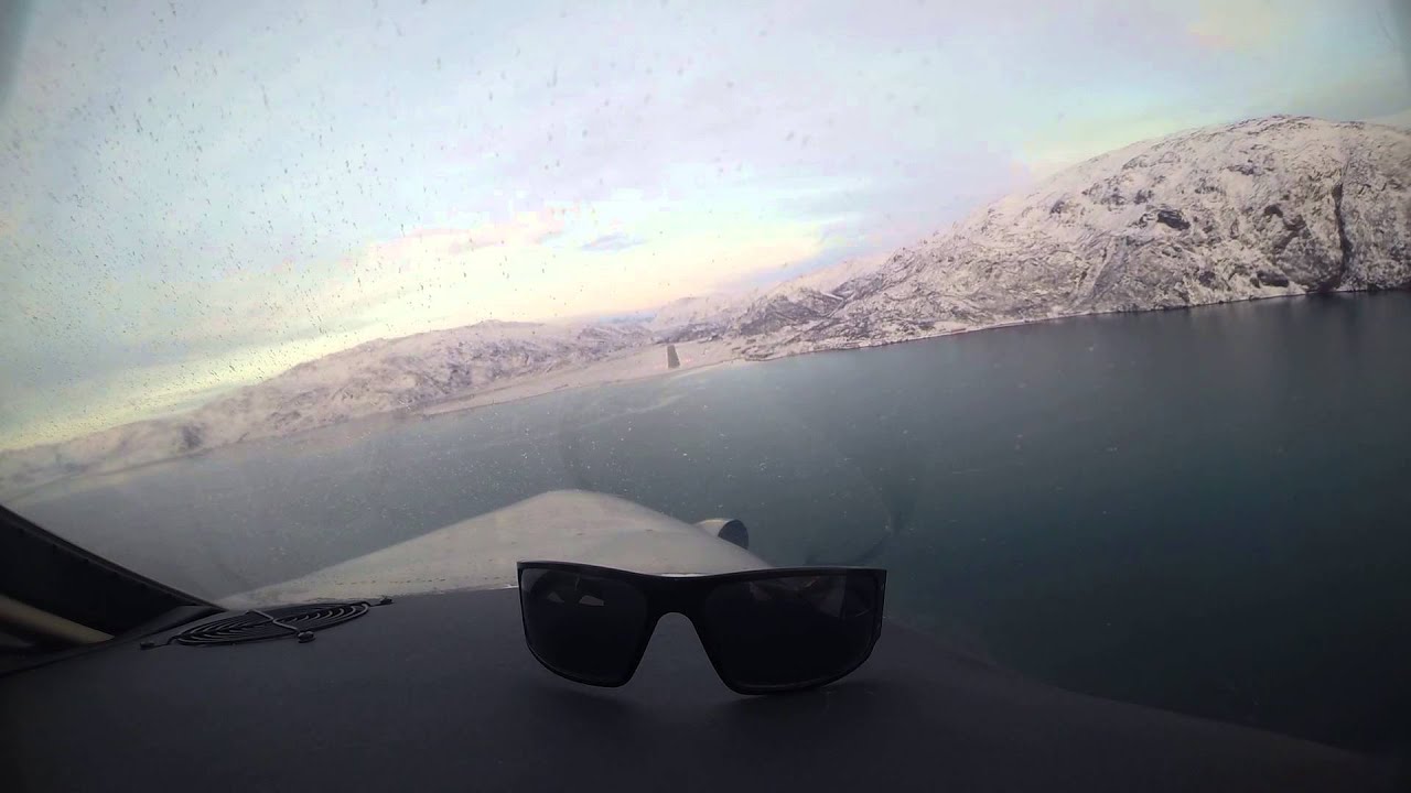 JetProp DLX N26TG landing in Narsasuaq Greenland during ferry flight to Europe