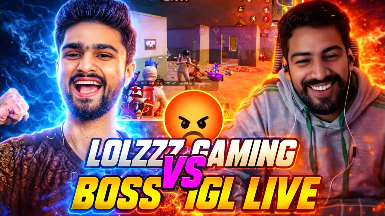 LolzZz Gaming vs Boss IGL 😱 | LIVE Fight | Full BGMI Match