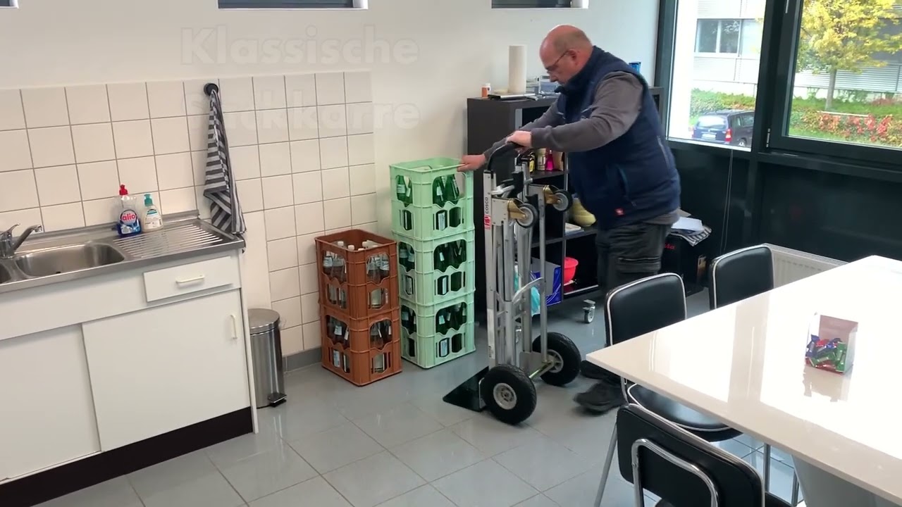 JUMBO - COSCO Sackkarre Aluminium mit 3 Transportpositionen bis 450 kg Belastung