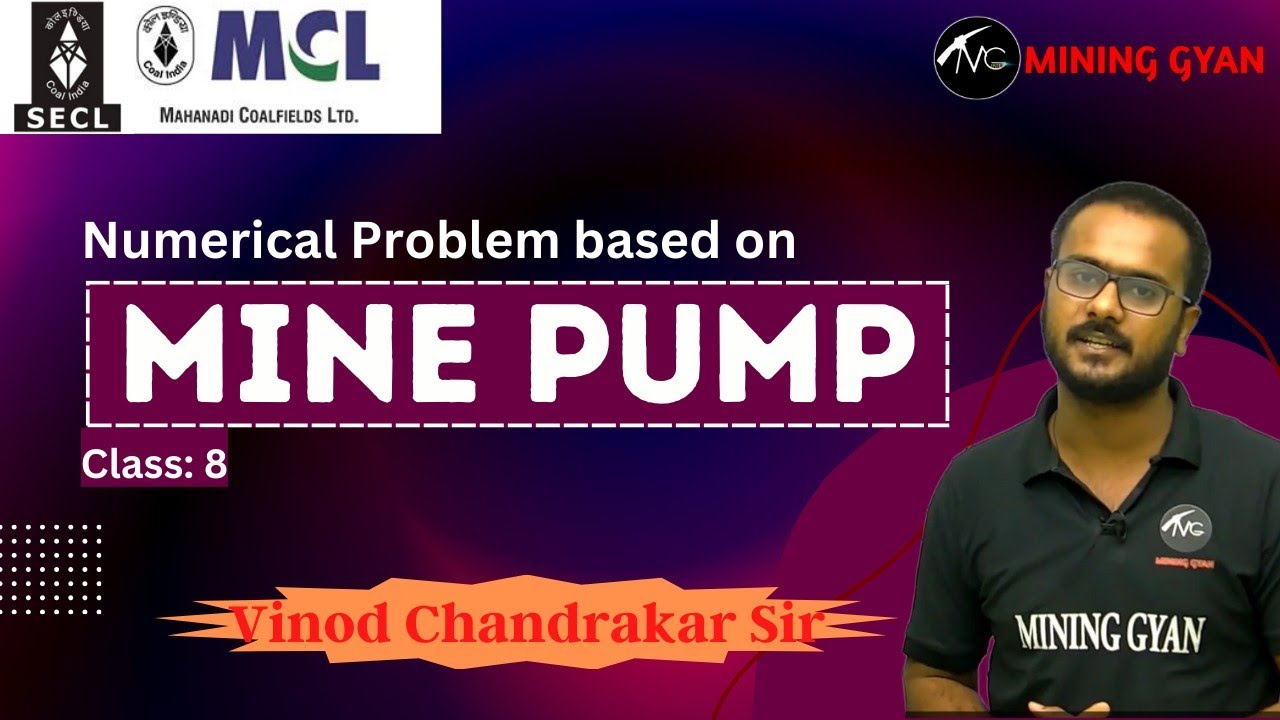 MS OM Live Course/Numerical Problem Based on Mine Pump/SECL/MCL/WCL/Mining Gyan
