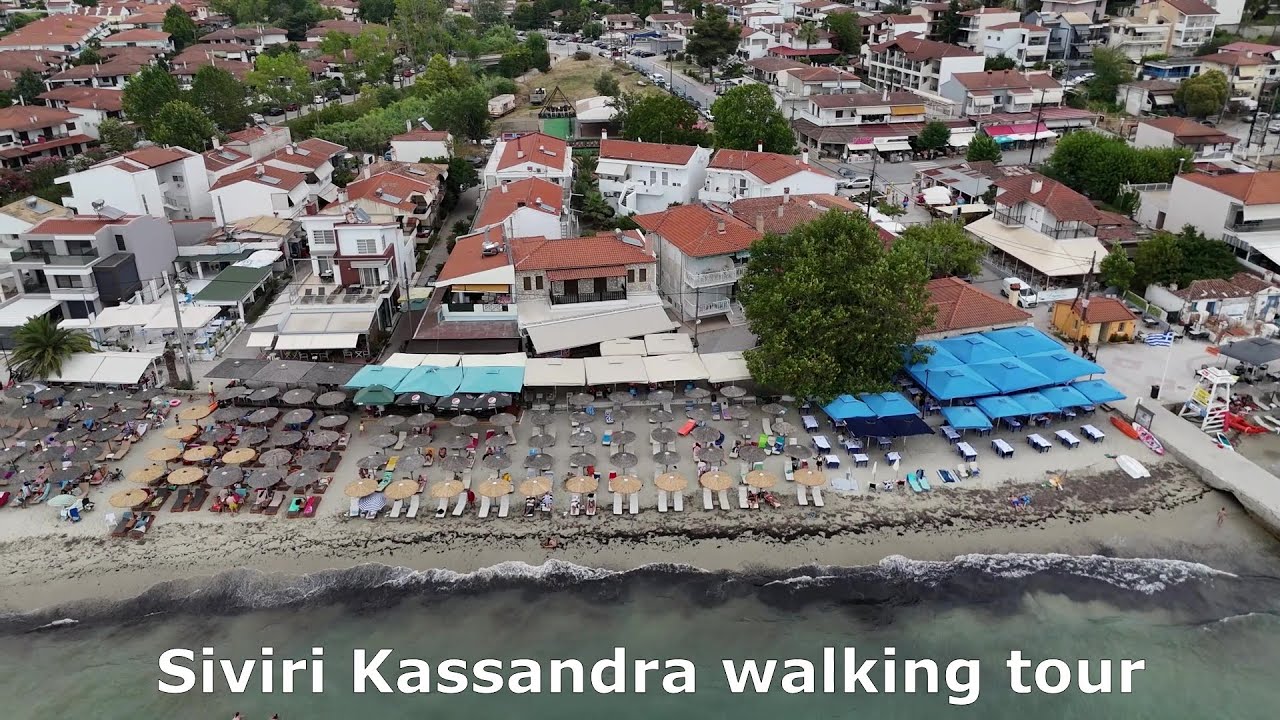 Siviri Halkidiki Greece walking tour July 2025