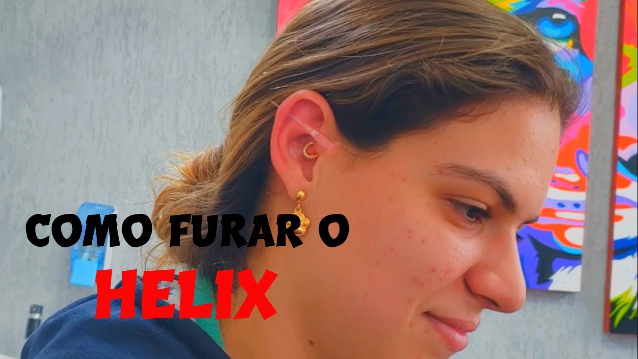 Como furar o helix piercing