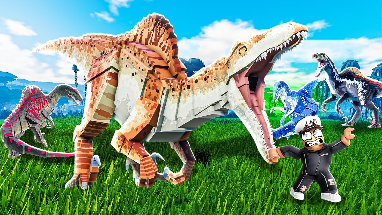 SPINORAPTOR is AWESOME in JURASSIC BLOCKY
