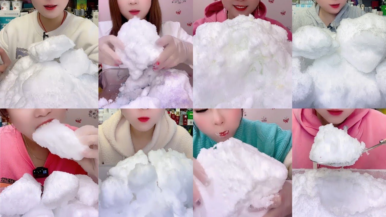 ASMR ICE EATING || AJING'S SOLO FREEZER FROST ICE EATING || EXTREMELY SQUEAKY FROST BITES ASMR🧊