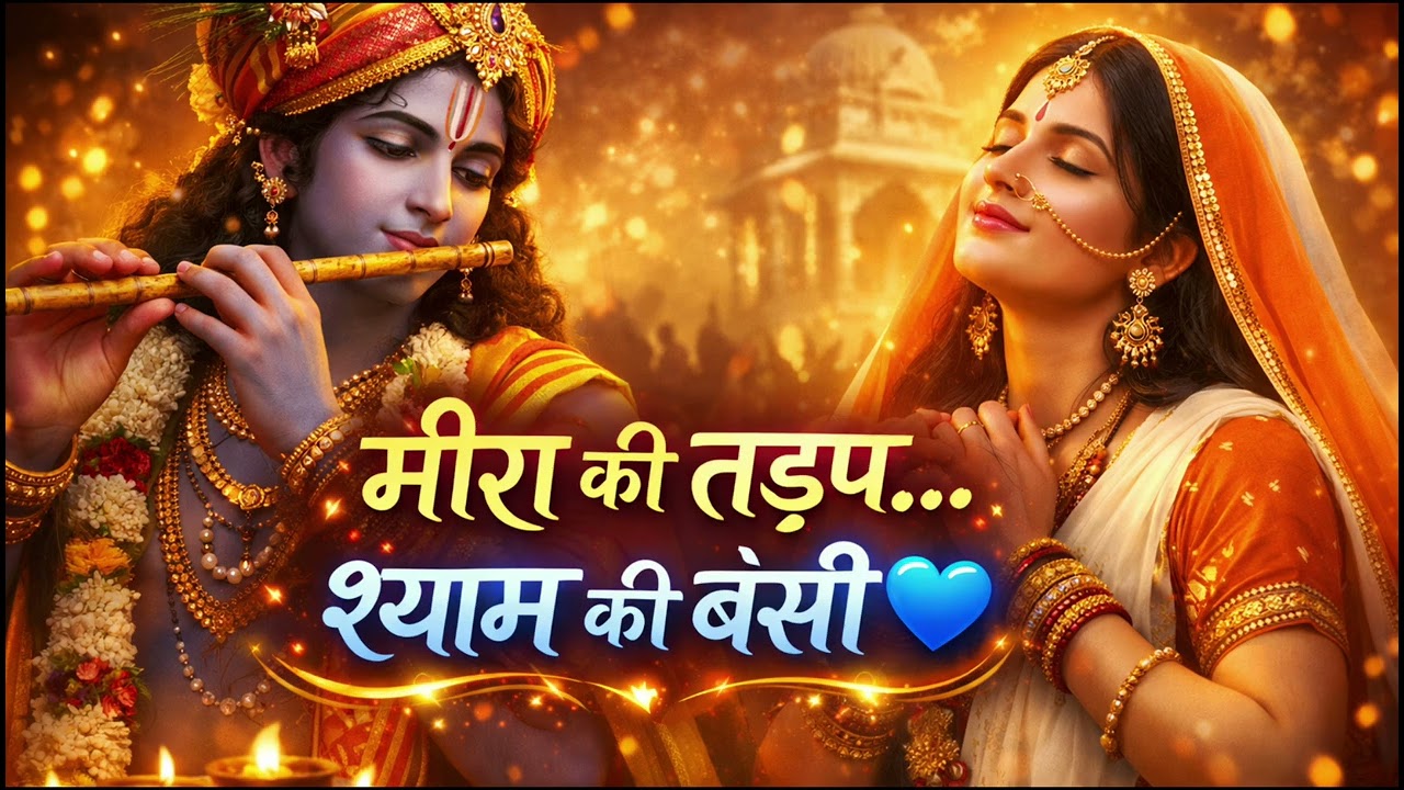 मीरा की तड़प… श्याम की बंसी 💙#BhaktiVibes#KrishnaLove#MeeraKrishna#Bhajan2026
