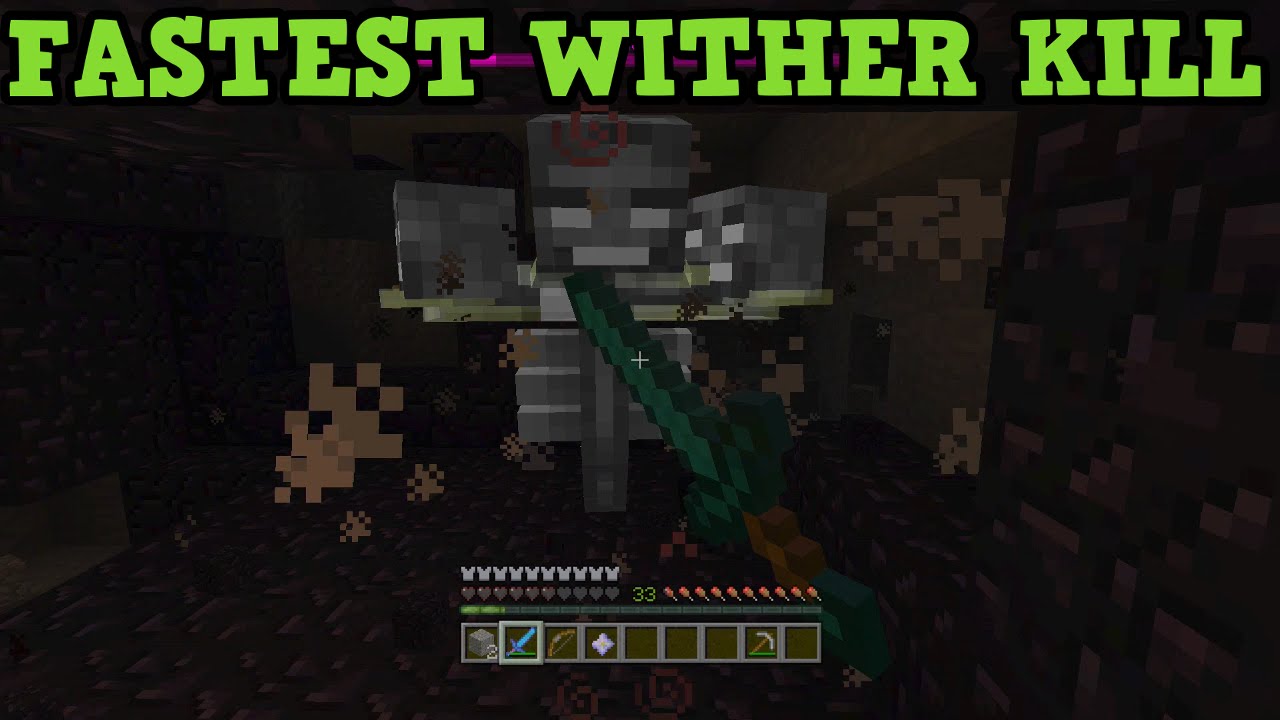 Minecraft Xbox 360 + PS3 How To Kill The Wither - IN 5 SECONDS