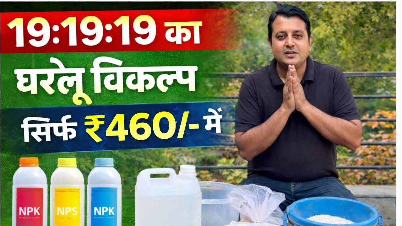 19:19:19 NPK Fertilizer का विकल्प घर पर कैसे बनाएं | ₹460 में Homemade NPK | Smart Farming