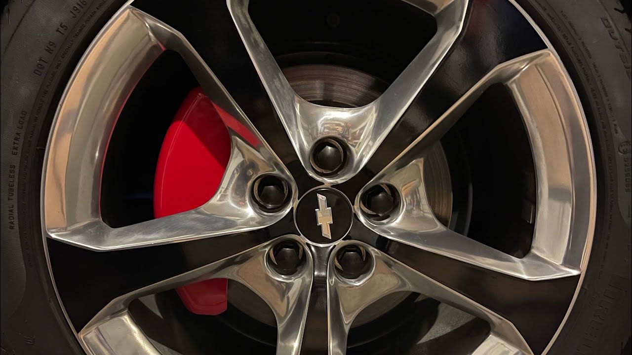 Installing black lug nut caps (covers) on chrome (alloy) lug nuts, Chevy Camaro.