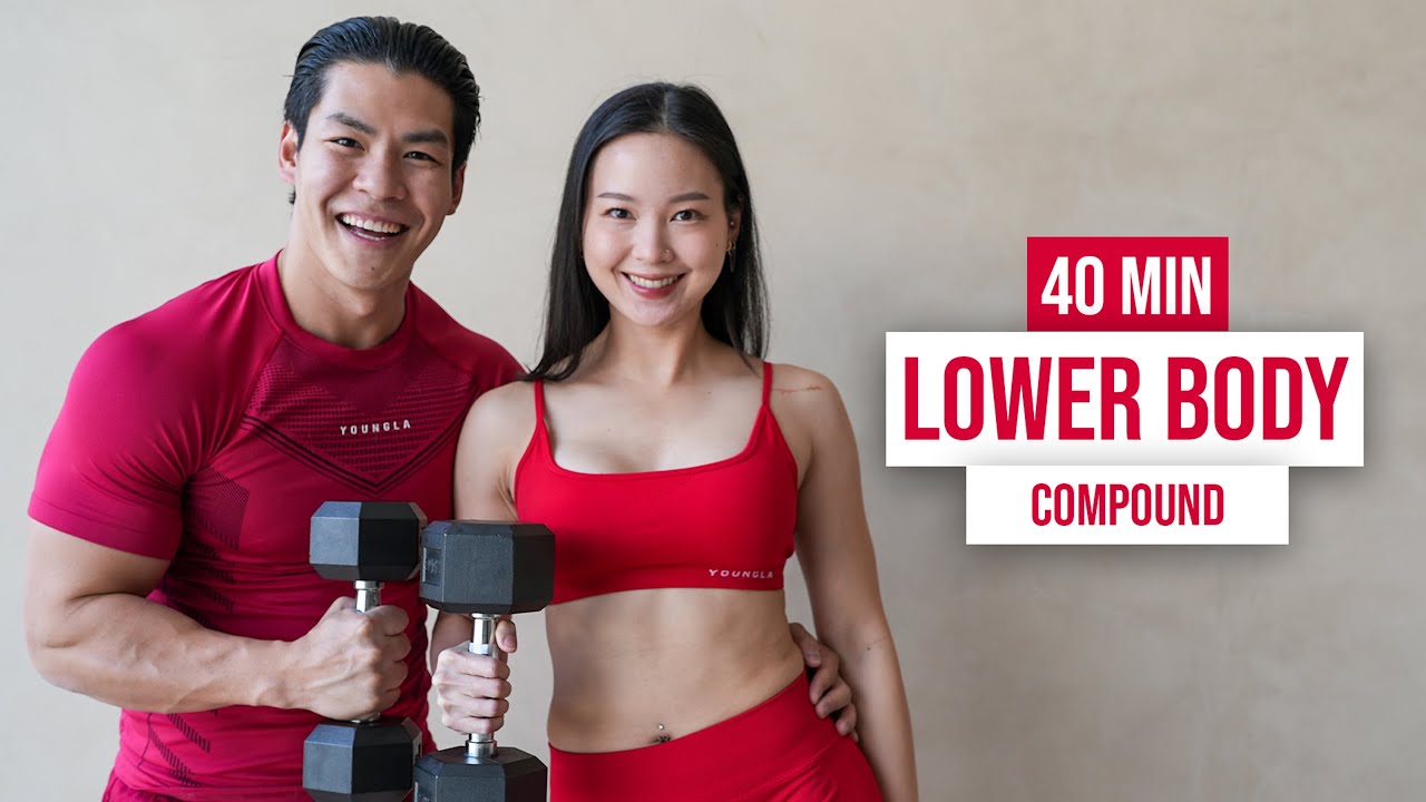 40 MIN LOWER BODY STRENGTH WORKOUT with Dumbbells | Glutes & Legs