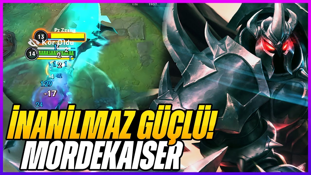 YENİ HERO MORDEKAİSER HERŞEYE TEK ATIYOR !! - Wild Rift
