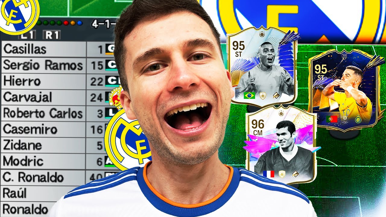MONTEI O TIME LENDÁRIO DO REAL MADRID NO EA FC 24 E JOGUEI A WL 🔥🔥 ULTIMATE TEAM