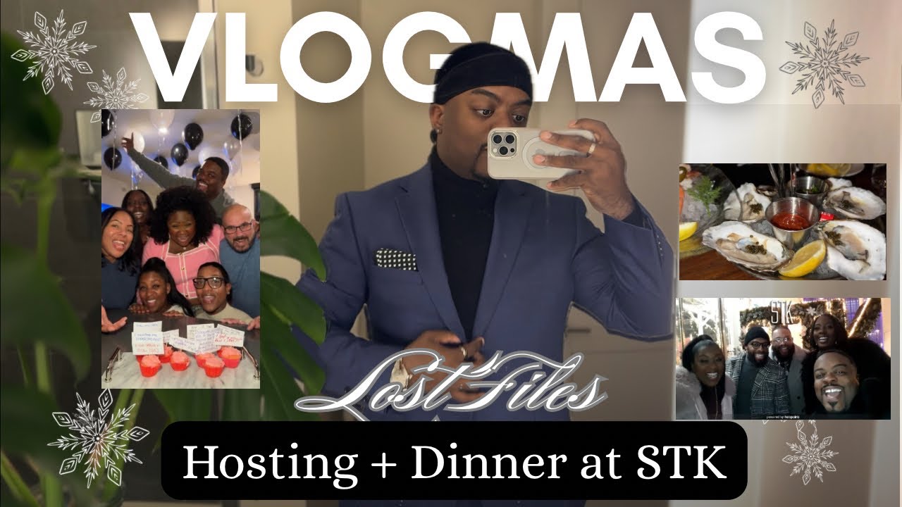 Vlogmas 2025: Потерянные файлы - Вечеринки и ужин в Нью-Йорке в ресторане STK
