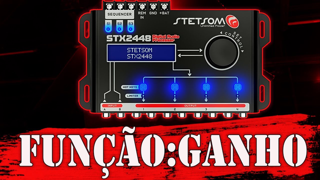PROCESSADOR DE AUDIO STETSOM - FUNÇÃO GANHO