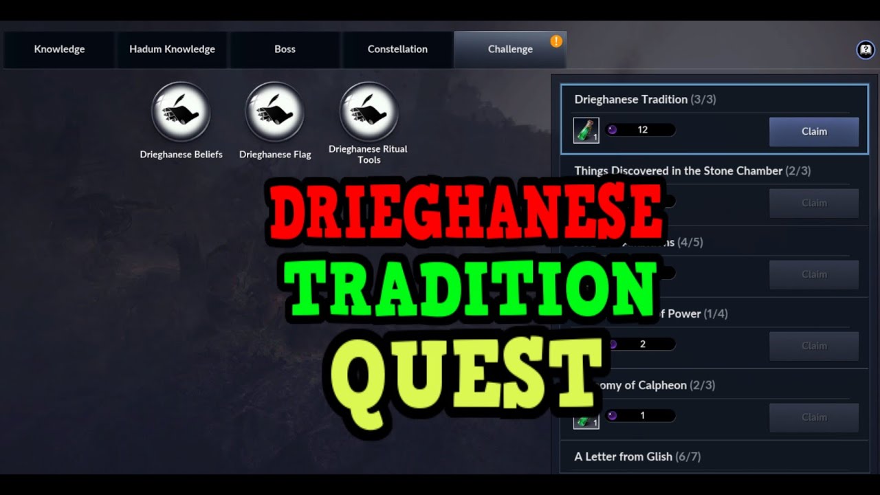 Drieghanese Tradition Quest | Black Desert Mobile