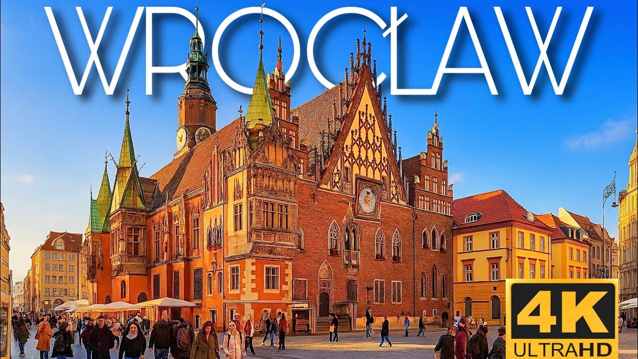 Wrocław Poland 🇵🇱 | 4K walking tour | 4K UHD HDR 60 FPS