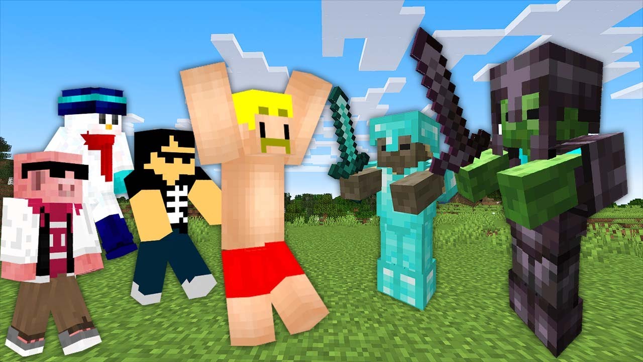 【マイクラ】最強装備のMOBがおそってくる世界でサバイバル！