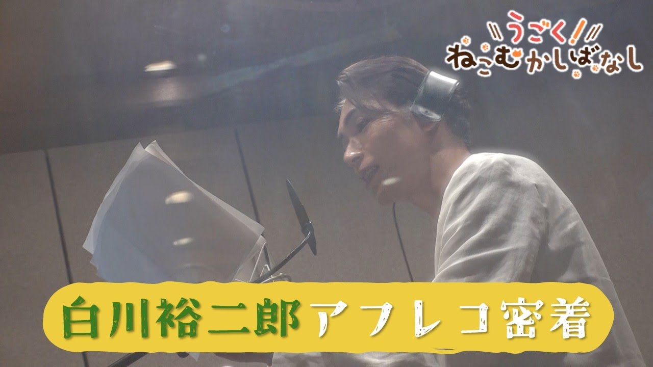 【ゲスト声優】白川裕二郎アフレコ密着ムービー｜WEBアニメ『うごく！ねこむかしばなし』毎週水曜20時配信中！